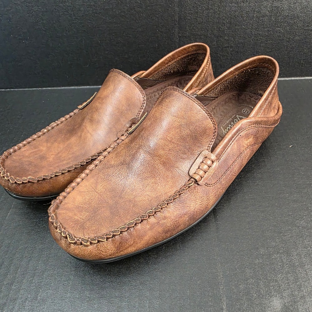 Vostey Jensen-1 Loafers Mens Size 11 Brown Slip On Driving Shoes DZB22001
